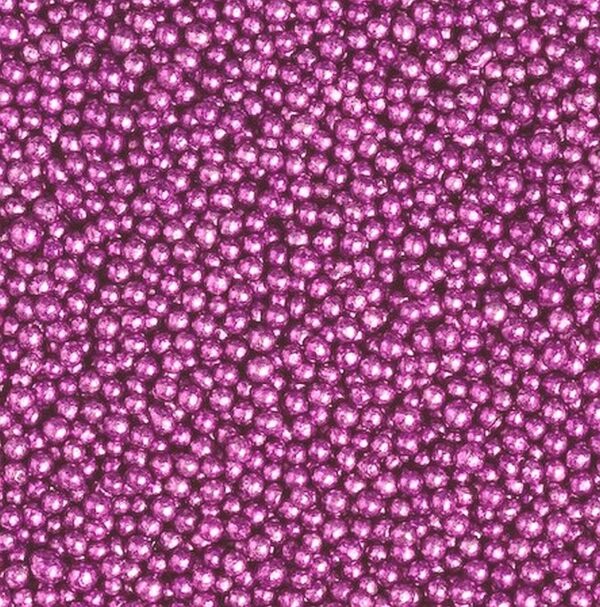 PEREŁKI CUKROWE METALICZNE fioletowy róż 5mm - 50g