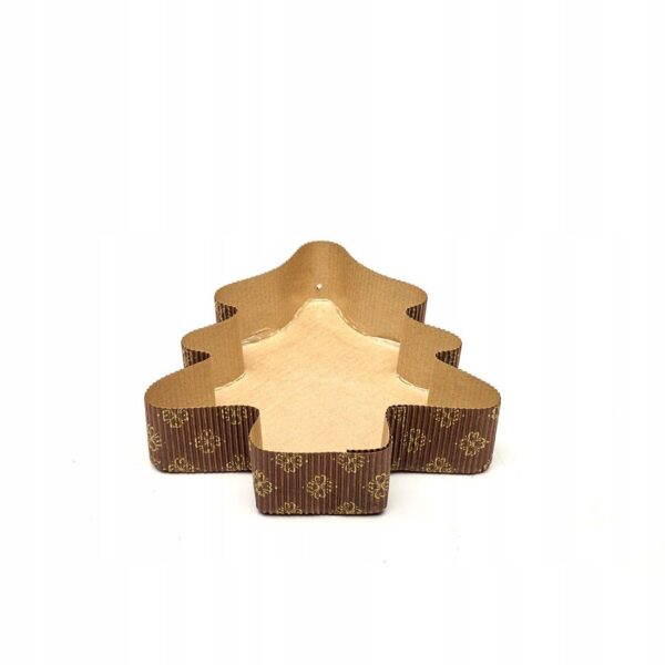 FORMA PAPIEROWA DO PIECZENIA mała choinka (150g) 16x14cm 2szt
