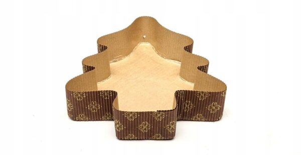 FORMA PAPIEROWA DO PIECZENIA mała choinka (150g) 16x14cm 2szt