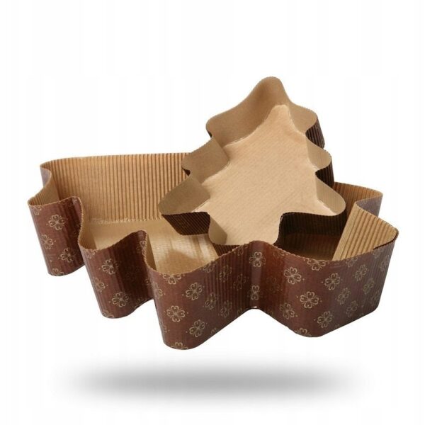 FORMA PAPIEROWA DO PIECZENIA mała choinka (150g) 16x14cm 2szt