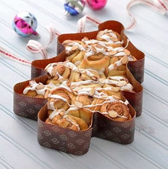 FORMA PAPIEROWA DO PIECZENIA duża choinka (750g) 31x22cm 2szt