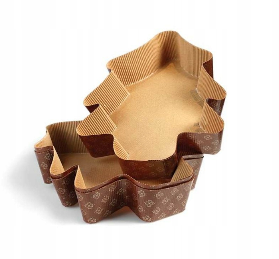 FORMA PAPIEROWA DO PIECZENIA duża choinka (750g) 31x22cm 2szt