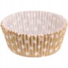 FOREMKI PAPILOTKI ŚWIĘTA złote w białe gwiazdki 50x25mm 60szt