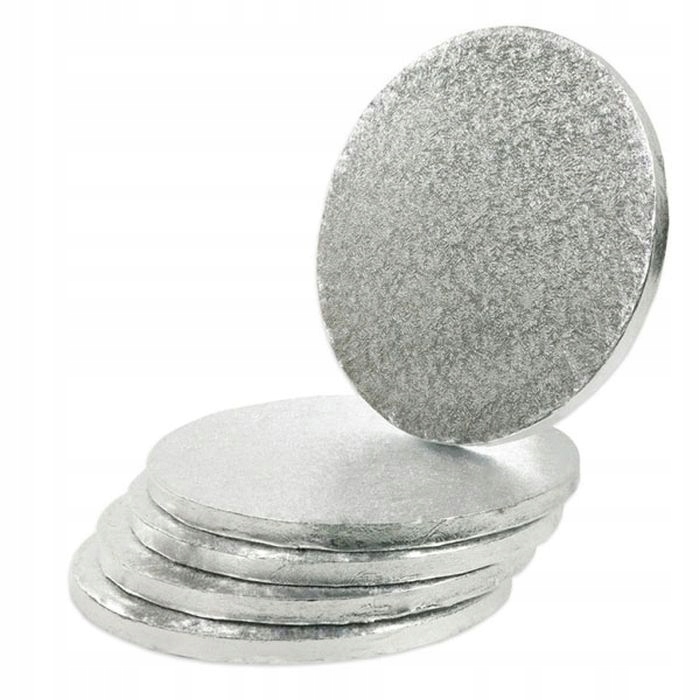 PODKŁAD POD TORT CIASTO SREBRNY GRUBY 1,2 - 30 cm 12mm E