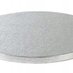 PODKŁAD POD TORT CIASTO SREBRNY GRUBY 1,2 - 30 cm 12mm E