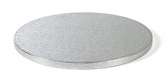 PODKŁAD POD TORT CIASTO SREBRNY GRUBY 1,2 - 30 cm 12mm E
