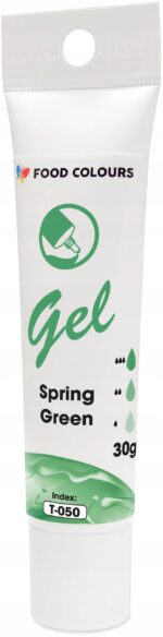 BARWNIK SPOŻYWCZY W ŻELU T-050 Spring Green Zielony Wiosenny 30g - obrazek 3