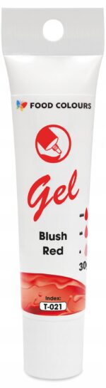 BARWNIK SPOŻYWCZY W ŻELU - T-021 Blush Red Pastelowy Czerwony 30g - obrazek 2