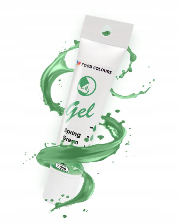 BARWNIK SPOŻYWCZY W ŻELU T-050 Spring Green Zielony Wiosenny 30g