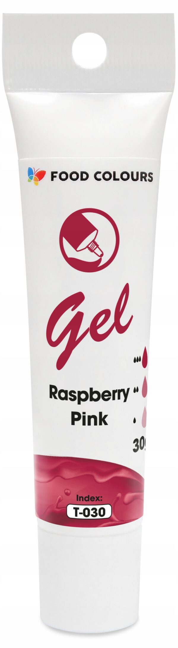 BARWNIK SPOŻYWCZY W ŻELU T-030 Raspberry Pink Malinowy Róż 30g