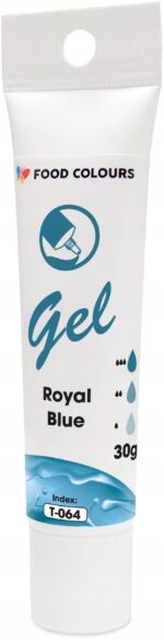 BARWNIK SPOŻYWCZY W ŻELU T-064 Royal Blue Królewski Niebieski 30g - obrazek 3