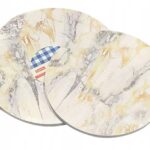 PODKŁAD POD TORT CIASTO MARMURKOWY ZŁOTY GRUBY 1,2 - 25 cm 12mm E
