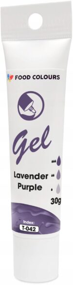 BARWNIK SPOŻYWCZY W ŻELU T-042 Lavender Purple Fioletowy Lawendowy 30g - obrazek 3