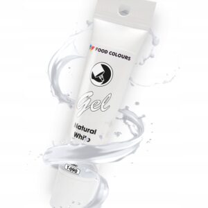 BARWNIK SPOŻYWCZY W ŻELU - T-090 Biały Natural White 30g