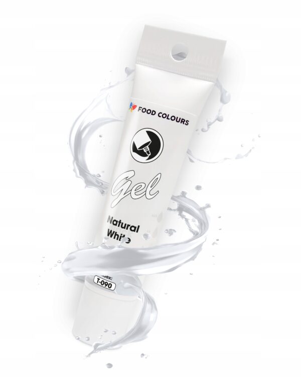 BARWNIK SPOŻYWCZY W ŻELU - T-090 Biały Natural White 30g