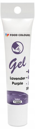 BARWNIK SPOŻYWCZY W ŻELU T-042 Lavender Purple Fioletowy Lawendowy 30g - obrazek 2