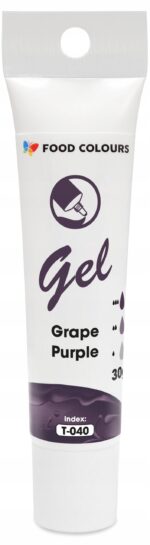 BARWNIK SPOŻYWCZY W ŻELU T-040 Grape Purple Fioletowy Winogronowy 30g - obrazek 2
