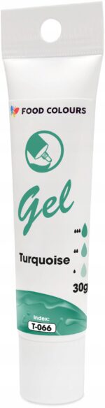 BARWNIK SPOŻYWCZY W ŻELU T-066 Turquoise Turkusowy 30g - obrazek 3