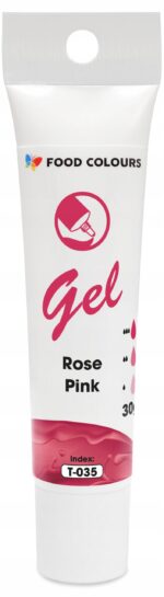 BARWNIK SPOŻYWCZY W ŻELU T-035 Rose Pink Różany Róż Różowy 30g - obrazek 2
