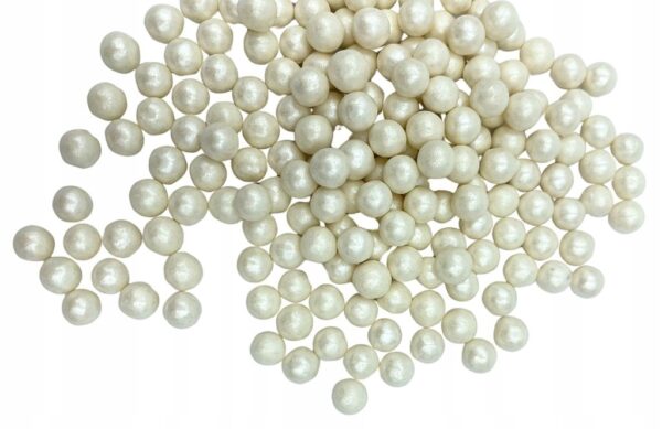 POSYPKA Perełki Cukrowe do Dekoracji Białe 6mm 25g