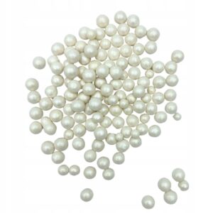 POSYPKA Perełki Cukrowe do Dekoracji Białe Mix 4-8mm 25g