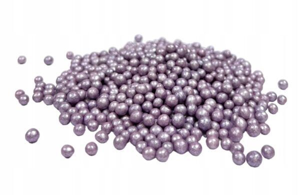 POSYPKA CHRUPKI RYŻOWE PEREŁKI miękkie Perłowe Fioletowe 5mm 50g