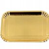 TACKA CUKIERNICZA CATERINGOWA Papierowa Złota 31x22,5cm x 5szt