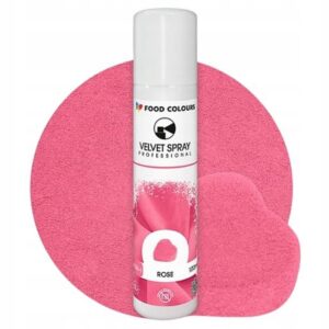 Zamsz Spożywczy W Sprayu Food Colours V15-1 VELVET SPRAY ROSE Różowy 100ml