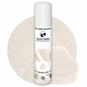 Zamsz Spożywczy W Sprayu FoodColours VELVET SPRAY NATURAL WHITE Biały 100ml