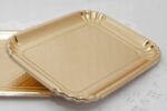 TACKA CUKIERNICZA CATERINGOWA Papierowa Złota 31x22,5cm - obrazek 3