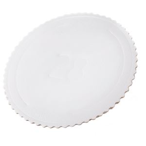 PODKŁAD POD TORT CIASTO - Tektura Falista - 28 cm Biały PREMIUM
