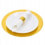 OKRĄGŁY PODKŁAD PODKŁADKA Podtalerz Pod Talerz Tort Ciasto Złoty 28 cm 1szt - obrazek 5