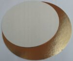 OKRĄGŁY PODKŁAD PODKŁADKA Podtalerz Pod Talerz Tort Ciasto Złoty 28 cm 1szt - obrazek 3