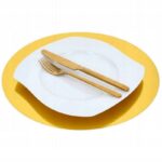 OKRĄGŁY PODKŁAD PODKŁADKA Podtalerz Pod Talerz Tort Ciasto Złoty 28 cm 1szt - obrazek 6