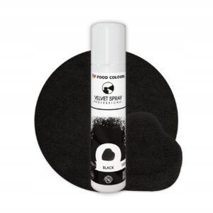 Zamsz Spożywczy W Sprayu Food Colours VELVET SPRAY BLACK Czarny 100ml