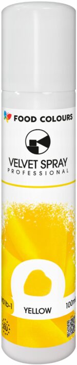 Zamsz Spożywczy W Sprayu Food Colours VELVET SPRAY YELLOW żółty 100ml - obrazek 2