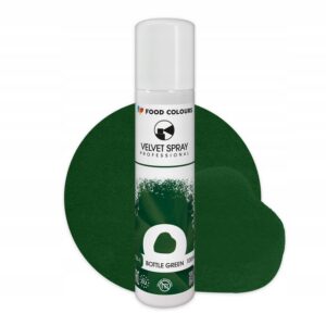 Zamsz Spożywczy W Sprayu Food Colours VELVET SPRAY Butelkowa Zieleń 100ml