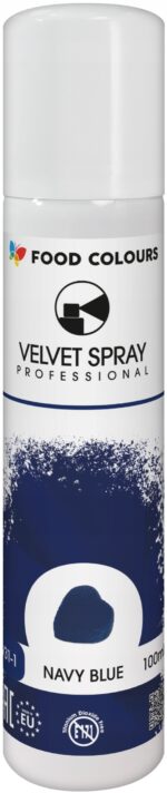 Zamsz Spożywczy W Sprayu Food Colours VELVET SPRAY NAVY BLUE Granat 100ml - obrazek 2