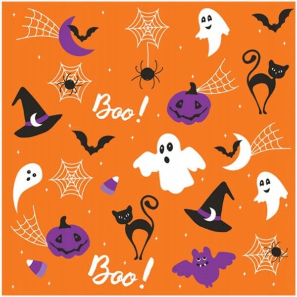 SERWETKI PAPIEROWE SD-037701 Halloween Graphics Pomaranczowe 33X33cm 20szt