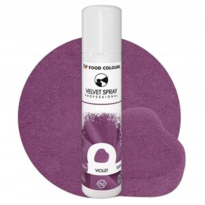 Zamsz Spożywczy W Sprayu Food Colours VELVET SPRAY VIOLET Fioletowy 100ml