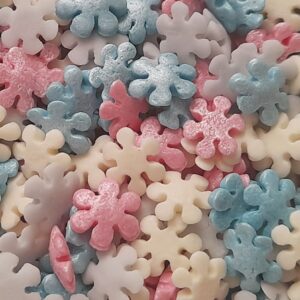 POSYPKA CUKROWA Płatki Śniegu Śnieżynki Perłowe MIX - 50g