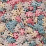POSYPKA CUKROWA Płatki Śniegu Śnieżynki Perłowe MIX - 50g - obrazek 2