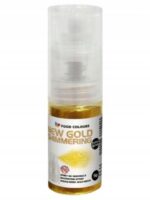 BARWNIK SPOŻYWCZY PYŁEK PERŁOWY Z POMPKĄ Shimmering Gold Złoto 5g - obrazek 2