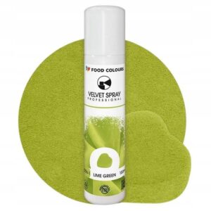 Zamsz Spożywczy W Sprayu Food Colours VELVET SPRAY LIME GREEN Zielony 100ml