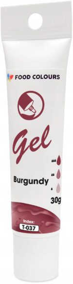 BARWNIK SPOŻYWCZY W ŻELU Food Colours T-037 BURGUNDY Bordowy 30g - obrazek 3