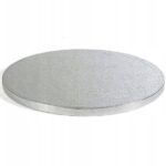 PODKŁAD POD TORT CIASTO SREBRNY GRUBY 1,2 - 28 cm 12mm 1szt