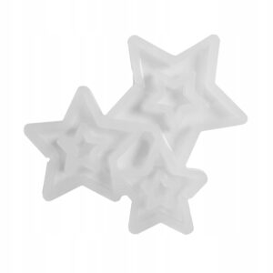 FORMA SILIKONOWA do izomaltu czekolady - lizaki GWIAZDKI 3 szt