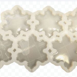 FORMA SILIKONOWA do izomaltu czekolady - śnieżynki płatki śniegu