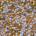 POSYPKA CUKROWA Perełki MIX biało-złoty z karmelem MIX - 50g
