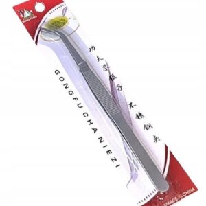 PĘSETA CUKIERNICZA STALOWA wygięta 18 cm SZCZYPCE